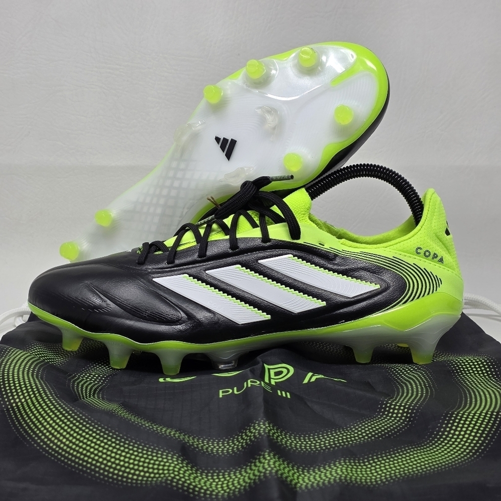 adidas Men's Copa Pure 3 Elite FG Core Black Cloud White JH6304 Size 8.5 New